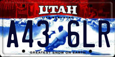UT license plate A436LR