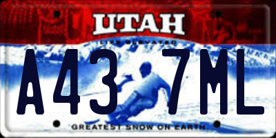 UT license plate A437ML