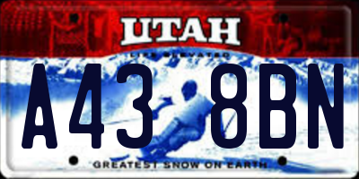 UT license plate A438BN
