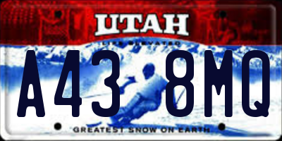 UT license plate A438MQ