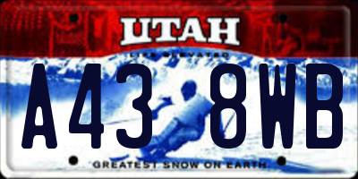 UT license plate A438WB