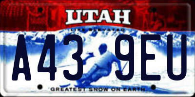 UT license plate A439EU