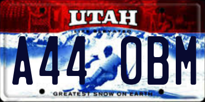 UT license plate A440BM