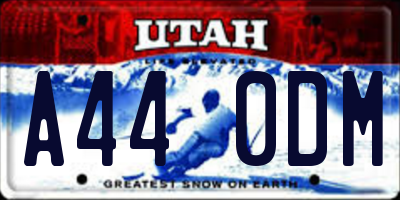 UT license plate A440DM