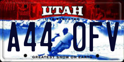UT license plate A440FV