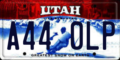 UT license plate A440LP