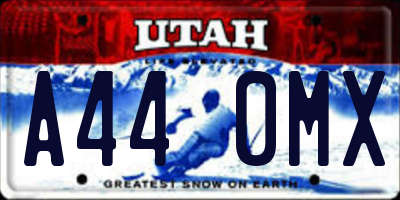 UT license plate A440MX