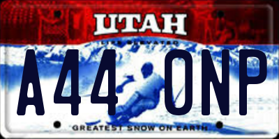 UT license plate A440NP