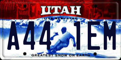 UT license plate A441EM