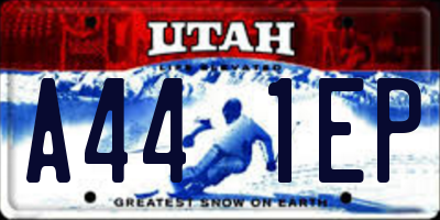 UT license plate A441EP