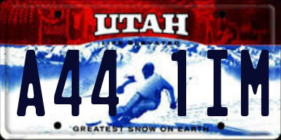 UT license plate A441IM