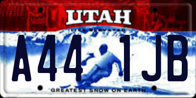 UT license plate A441JB