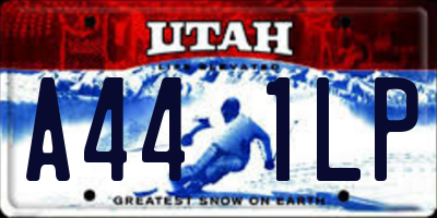 UT license plate A441LP