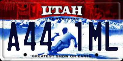 UT license plate A441ML