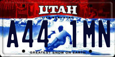 UT license plate A441MN