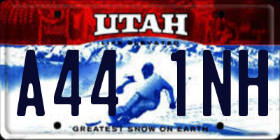 UT license plate A441NH