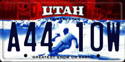UT license plate A441OW