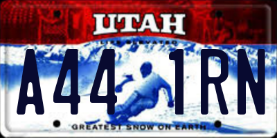 UT license plate A441RN