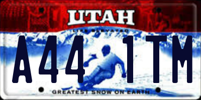 UT license plate A441TM
