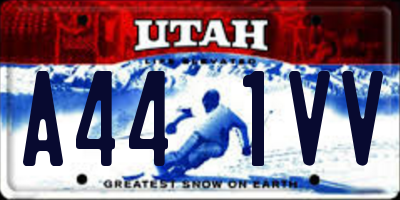 UT license plate A441VV