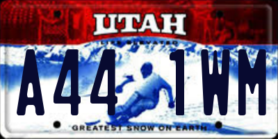 UT license plate A441WM