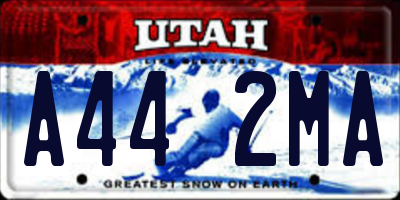 UT license plate A442MA