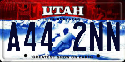 UT license plate A442NN