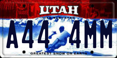 UT license plate A444MM