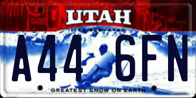 UT license plate A446FN