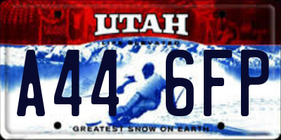 UT license plate A446FP