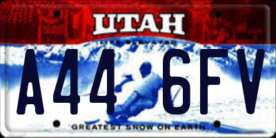 UT license plate A446FV