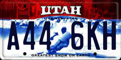 UT license plate A446KH