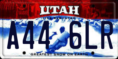 UT license plate A446LR