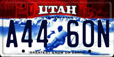 UT license plate A446ON
