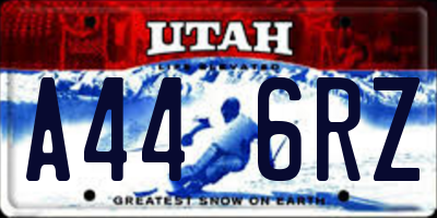 UT license plate A446RZ