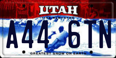 UT license plate A446TN