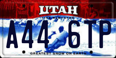 UT license plate A446TP