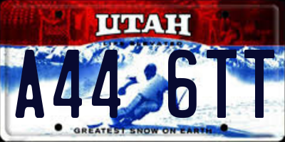 UT license plate A446TT