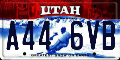UT license plate A446VB