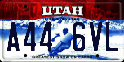 UT license plate A446VL