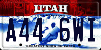 UT license plate A446WI