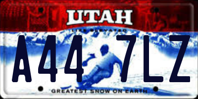 UT license plate A447LZ
