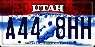 UT license plate A448HH