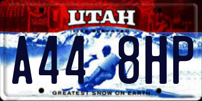 UT license plate A448HP