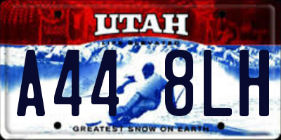 UT license plate A448LH