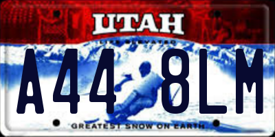 UT license plate A448LM