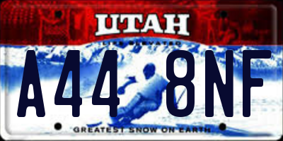 UT license plate A448NF