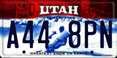UT license plate A448PN