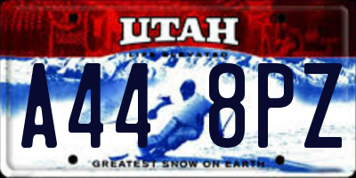 UT license plate A448PZ