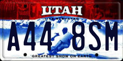 UT license plate A448SM